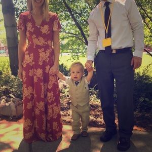 Lulus Floral Maxi Wrap Dress